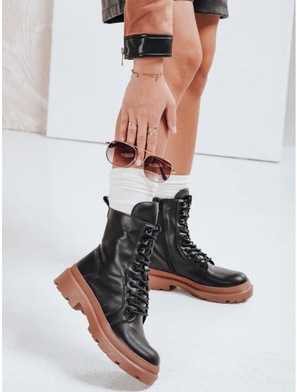 Dámské vázané boty HARDSTEP černé FashionStreet ZY0531