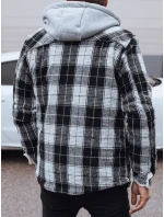 Pánská zateplená bunda s kapucí černá FashionStreet TX4956