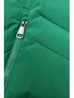 Zelená dámská zimní bunda s kožešinovou podšívkou model 21246459 - LHD