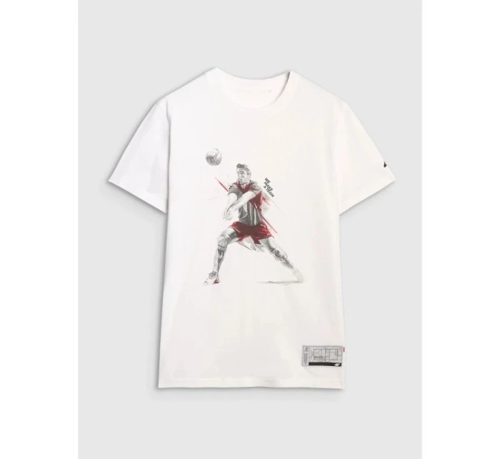 Pánské volejbalové tričko s potiskem model 21812112 pánské - 4F Pánské volejbalové tričko s potiskem model 21812112 pánské - 4F