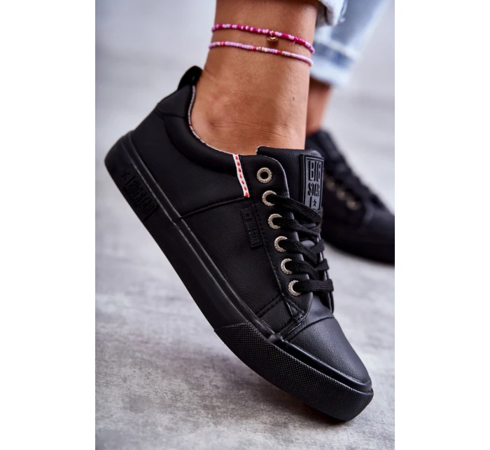 Dámské tenisky Kožené Big Star model 21594380 Černá - Big Star Shoes Dámské tenisky Kožené Big Star model 21594380 Černá - Big Star Shoes