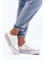 Nízké klasické tenisky na platformě Bílé Jazlyn Nízké klasické tenisky na platformě Bílé Jazlyn