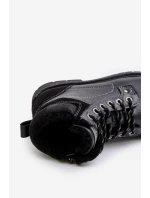 Zateplené pánské boty z eko kůže černé model 21679499 - EVENTO Zateplené pánské boty z eko kůže černé model 21679499 - EVENTO