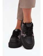 Dámské tenisky na platformě Big Star model 21706532 leopardí černé - Big Star Shoes