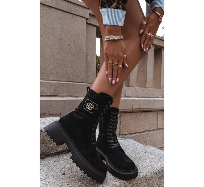 Dámské Workery s Ozdobným Zateplené Černé model 21715371 - Boto Dámské Workery s Ozdobným Zateplené Černé model 21715371 - Boto