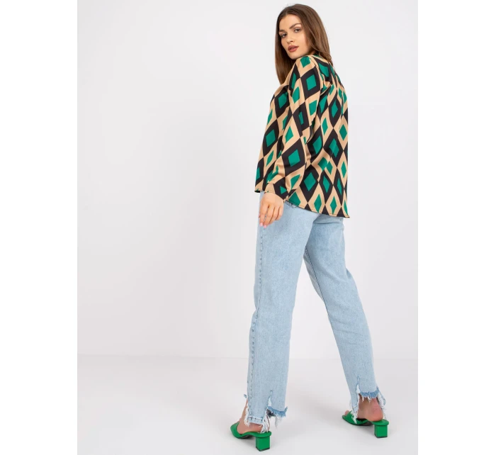 Halenka DHJ BZ 15256.53P černozelená Halenka DHJ BZ 15256.53P černozelená