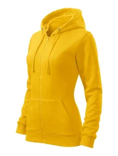 Trendy Zipper mikina dámská žlutá