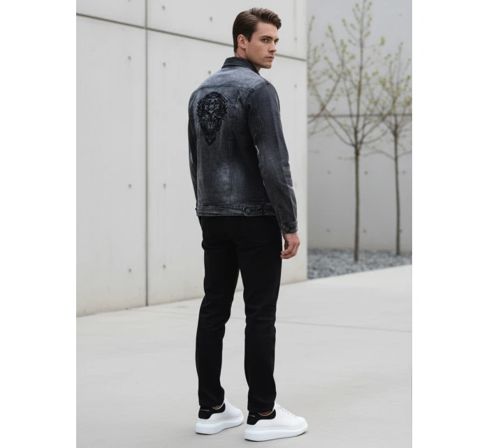 Kurtka męska szara model 22022502 - FashionStreet Kurtka męska szara model 22022502 - FashionStreet