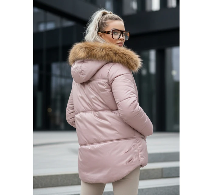 Dámská prošívaná zimní bunda SPARKLE pink FashionStreet TY5526