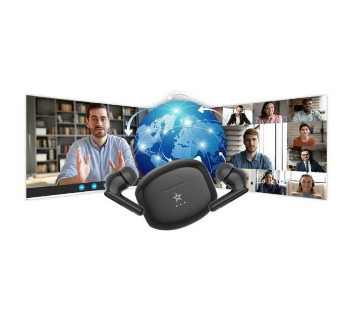 Bezdrátová sluchátka GIEWONT RealSound PRO ANC ENC GWS800-1 Black