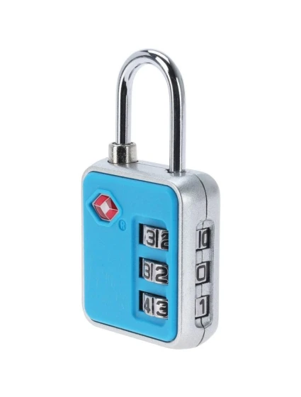 VISACÍ ZÁMEK NA KUFŘÍK PROWORLD MODRÝ
