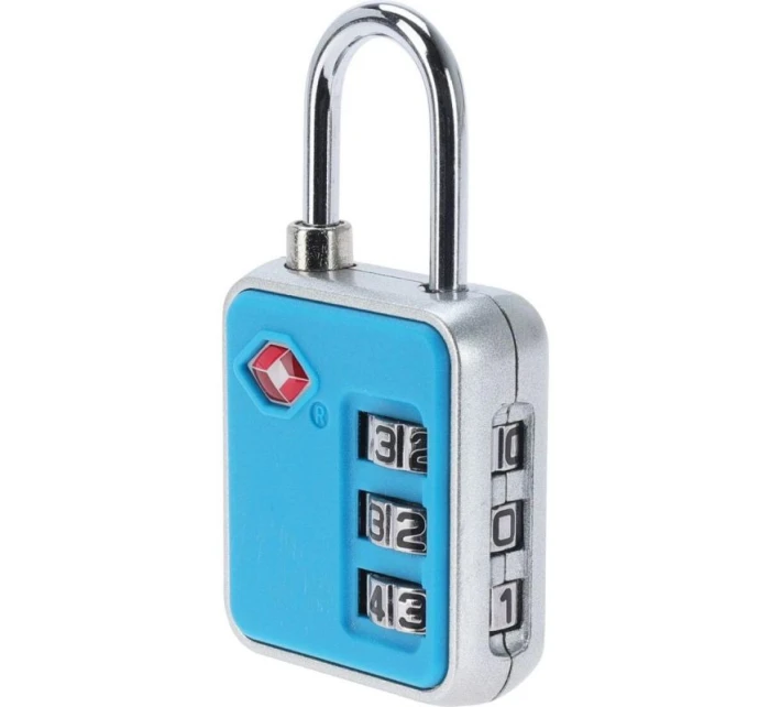 VISACÍ ZÁMEK NA KUFŘÍK PROWORLD MODRÝ