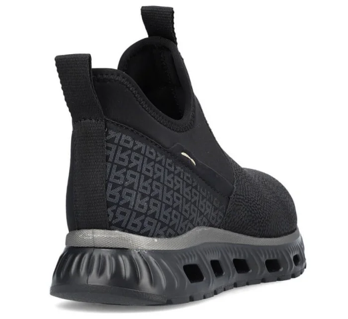 Rieker W RKR616 černá nazouvací pohodlná kotníková obuv