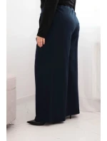 Dámské kalhoty Plus Size s širokými nohavicemi a model 21728703 - K-Fashion