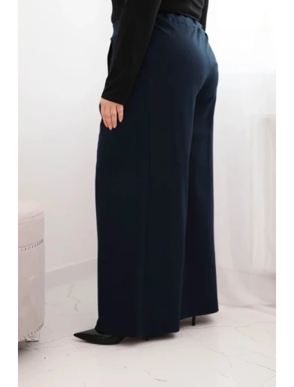 Dámské kalhoty Plus Size s širokými nohavicemi a model 21728703 - K-Fashion