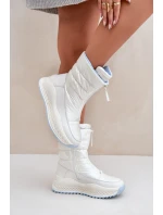 Dámské Sněhule Big Star model 21680182 Bílé - Big Star Shoes Dámské Sněhule Big Star model 21680182 Bílé - Big Star Shoes