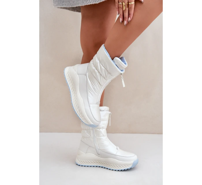 Dámské Sněhule Big Star model 21680182 Bílé - Big Star Shoes Dámské Sněhule Big Star model 21680182 Bílé - Big Star Shoes