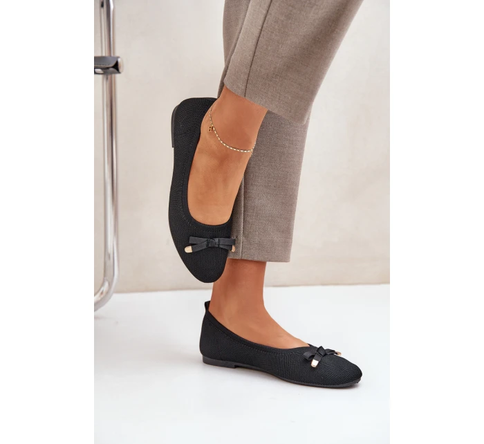 Síťované Baletky S Mašlí Černé model 21683025 - Boto