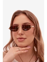 Dámské sluneční brýle tmavě hnědé