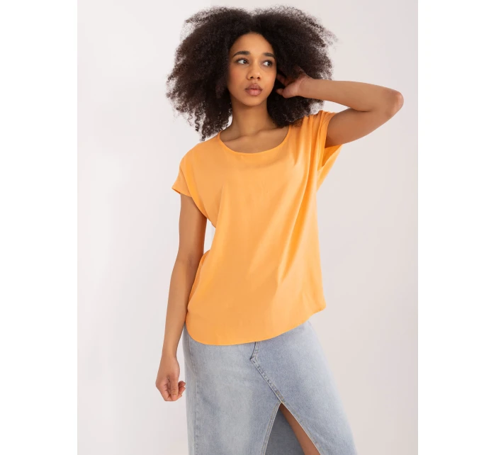 Halenka D73761Z10978R světle oranžová Halenka D73761Z10978R světle oranžová