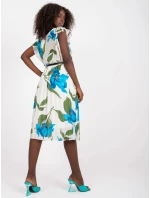 Dámské šaty DHJ SK N13198 2.64P modro-bílé - FPrice Dámské šaty DHJ SK N13198 2.64P modro-bílé - FPrice