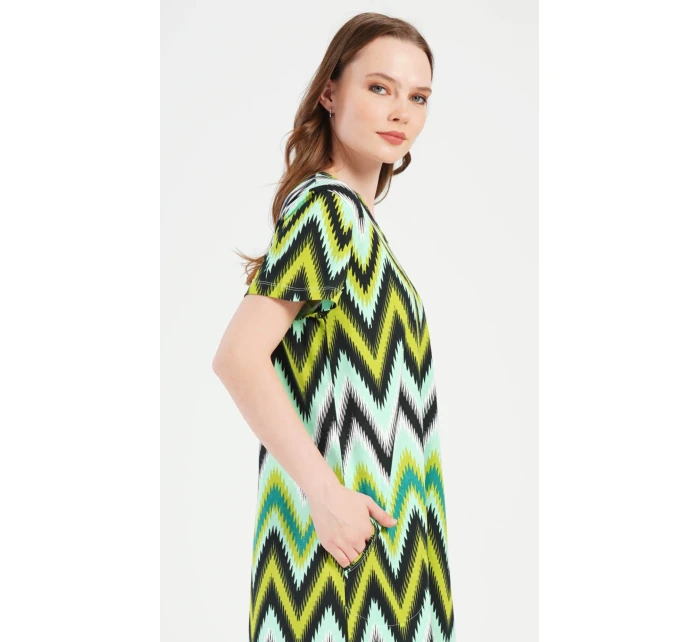 Dámské domácí šaty s krátkým rukávem Zuzana Dámské domácí šaty s krátkým rukávem Zuzana