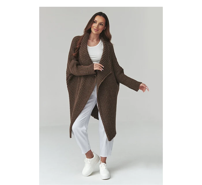 Svetr na zapínání  model 226882 Makadamia