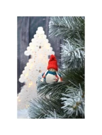 DEKORATIVNÍ PANENKA S TAŠKOU MODRÁ DÍVKA 7,5 CM DEKORATIVNÍ PANENKA S TAŠKOU MODRÁ DÍVKA 7,5 CM