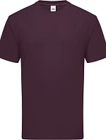Fruit of the Loom Iconic 195 T Pánské těžké tričko 16.1422 dark plum
