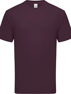 Fruit of the Loom Iconic 195 T Pánské těžké tričko 16.1422 dark plum