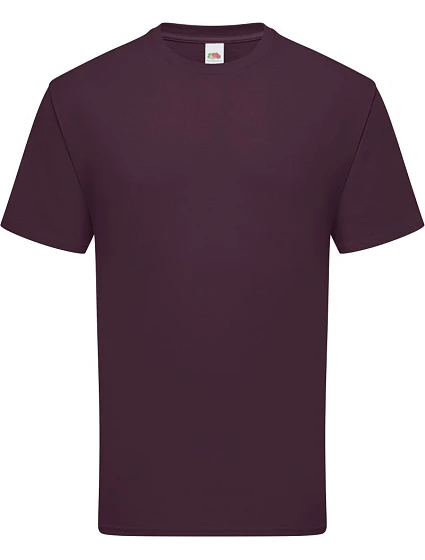 Fruit of the Loom Iconic 195 T Pánské těžké tričko 16.1422 dark plum Fruit of the Loom Iconic 195 T Pánské těžké tričko 16.1422 dark plum