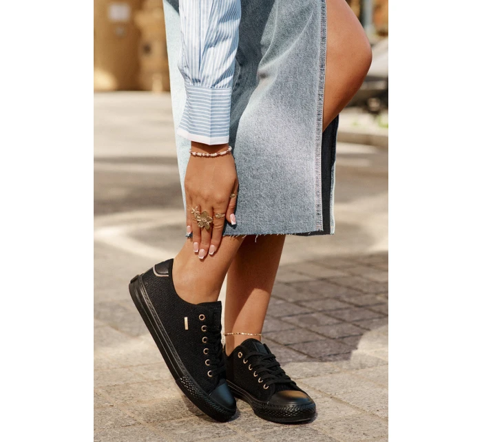 Dámské Textilní Tenisky Big Star RR274765 Černé Dámské Textilní Tenisky Big Star RR274765 Černé