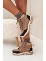 Dámské Trekingové Boty Big Star SS274095 Béžové Dámské Trekingové Boty Big Star SS274095 Béžové
