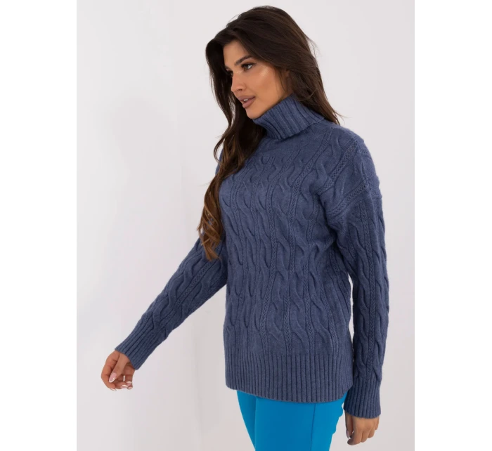 Sweter AT SW model 20459123 ciemny niebieski - FPrice