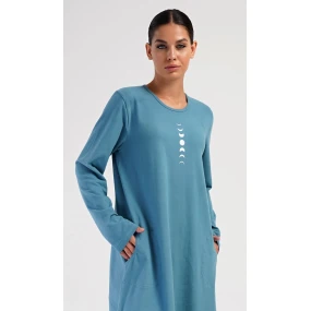 Dámské domácí šaty s dlouhým rukávem Alžběta