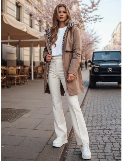 Dámská přechodná bunda parka FERISSA khaki FashionStreet TY4873 Dámská přechodná bunda parka FERISSA khaki FashionStreet TY4873