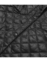 Tenká černá dámská bunda s límcem (JIN225) Tenká černá dámská bunda s límcem (JIN225)