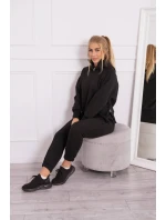 Zateplený set model 21915215 a kapuce černý - K-Fashion Zateplený set model 21915215 a kapuce černý - K-Fashion