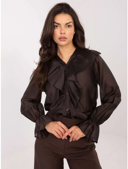 Koszula IT KS model 21795638 ciemny brązowy - FPrice Koszula IT KS model 21795638 ciemny brązowy - FPrice