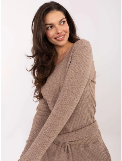 Sweter SM SW model 21771768 ciemny bezowy - FPrice