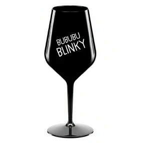BUBUBUBLINKY - čierny nerozbitný pohár na víno 470 ml BUBUBUBLINKY - čierny nerozbitný pohár na víno 470 ml