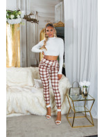 Sexy Highwaist Treggings with checked pattern