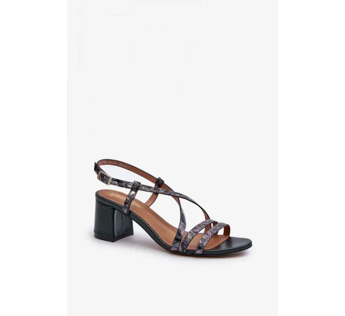 Sandály na podpatku model 198794 Step in style Sandály na podpatku model 198794 Step in style