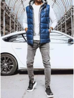 Pánská tmavě modrá vesta Dstreet TX4138 Pánská tmavě modrá vesta Dstreet TX4138