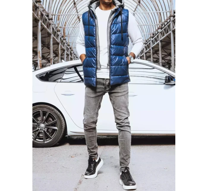 Pánská tmavě modrá vesta Dstreet TX4138 Pánská tmavě modrá vesta Dstreet TX4138