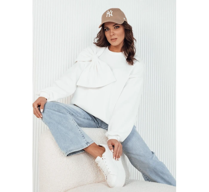 Dámská oversize mikina ecru Dstreet model 21972855 - FashionStreet