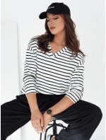 Dámská pruhovaná halenka bílá Dstreet model 21972928 - FashionStreet Dámská pruhovaná halenka bílá Dstreet model 21972928 - FashionStreet