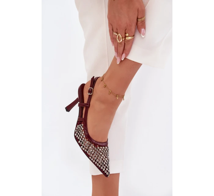 Lodičky s bordové model 21788305 - Boto Lodičky s bordové model 21788305 - Boto