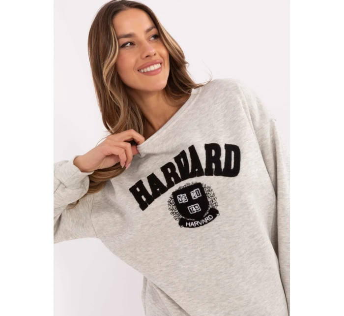 Mikina EM BL 617 model 20811730 světle šedá - FPrice Mikina EM BL 617 model 20811730 světle šedá - FPrice