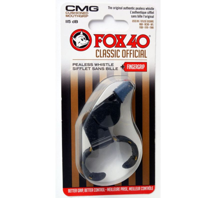 SPORT Classic Official Fingergrip CMG píšťalka 9609-0008 Černá - FOX 40